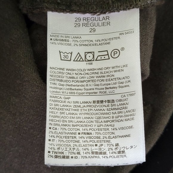 GAP 1969 Resolution Pull On Green Legging - Picture 13 of 14